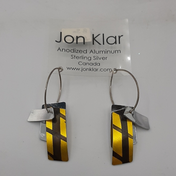 Jon Klar Earrings Anodized Aluminum Sterling Silver Canada - Picture 2 of 4